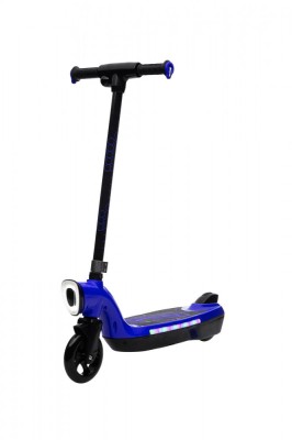 Trotineta electrica pentru copii Kinderauto BJKL168, 45W, 12V 7Ah, lumini ambientale, roti moi, albastra foto