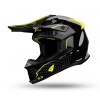 Casca cross Ufo Plast Intrepid negru/galben neon