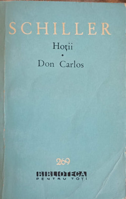 HOTII. DON CARLOS-FRIEDRICH SCHILLER foto