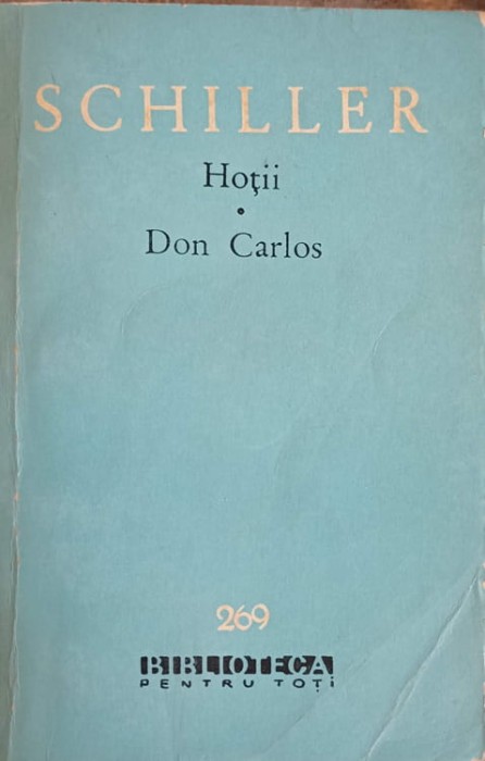 HOTII. DON CARLOS-FRIEDRICH SCHILLER-232306