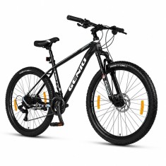 Bicicleta Mountain Bike 27.5 inch, aluminiu, frane hidraulice, 27 viteze, negru, Genio