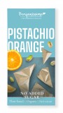 Ciocolata Alba Bio Benjamissimo cu Fistic si Portocale, 60g. Deliciu Ecologic, Fara Gluten. Gust Intens de Fistic si Aroma Revigoranta de Portocale