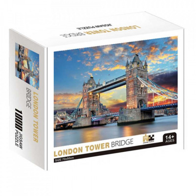 Puzzle carton, &amp;icirc;n cutie, Tower bridge, 1000 piese, +10 ani foto