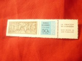 Timbru Argentina 1970 - Personalitati- 150 Ani Em.Belgrano , 50C ,cu vigneta, Nestampilat