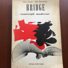 bridge conventii moderne nicu kantar dan dimitrescu ed. sport turism 1976 RSR