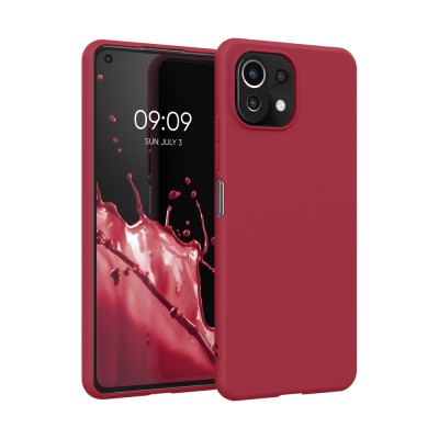 Husa pentru Xiaomi Mi 11 Lite 5G, Silicon, Rosu, 54726.229, kwmobile foto