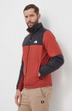 The North Face geaca GOSEI PUFFER barbati, culoarea rosu, de tranzitie, NF0A8795POJ1