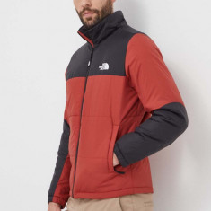 The North Face geaca GOSEI PUFFER barbati, culoarea rosu, de tranzitie, NF0A8795POJ1