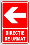 Indicator rosu pentru directie in stanga