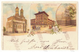 2112 - IASI, Litho, Romania - old postcard - used - 1899, Circulata, Printata