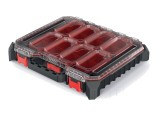 Container KISTENBERG cu cutii negre și capac transparent