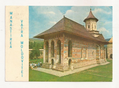 RF42 -Carte Postala- Manastirea Vatra Moldovitei, circulata 1977 foto