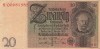 Bancnota Germania 20 Reichsmark 1929 - P181a XF ( serie X - vezi descriere )