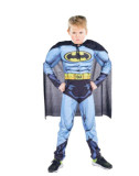 Costum Batman cu muschi copii 2-8 ani