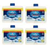 Set solutie pentru curatat masina de spalat vase Finish Lemon, 4x250 ml