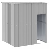Cumpara ieftin Cusca caine acoperis gri deschis 165x153x181 cm otel galvanizat