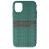 Husa Silicon Woven Texture Apple iPhone 11 Midnight Green Premium