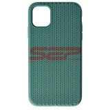 Husa Silicon Woven Texture Apple iPhone 11 Midnight Green Premium