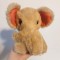 Elefant vechi, vintage, push mohair, China, 15cm, Shanghai Dolls Factory SDF