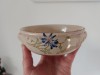 Bol ceramic vintage, lucrat manual, 13cm diametru