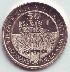 50 bani 2018, Marea Unire, Romania, UNC foto