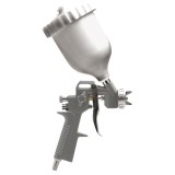 Vorel 81618 - Pistol de vopsit pentru compresor 1.5 mm 0.68 l vas din plastic reglare debit vopsea reglare debit aer