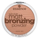 Pudra bronzanta mata Sun Club Matt Bronzing 02 - Sunny, 15g, Essence