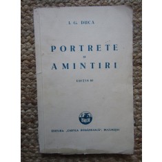 I. G. Duca - Portrete și amintiri 1933