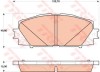 Set placute frana,frana disc TOYOTA PRIUS (ZVW3) (2009 - 2016) TRW GDB4173