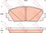 Set placute frana,frana disc LEXUS CT (ZWA1) (2010 - 2016) TRW GDB4173
