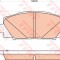 Set placute frana,frana disc TOYOTA PRIUS (ZVW3) (2009 - 2016) TRW GDB4173