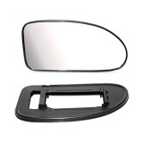Geam oglinda exterioara cu suport fixare Ford Focus 1, 09.1998-11.2004, partea Dreapta, sticla convexa; geam cromat; se potriveste doar oglinzilor OE
