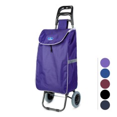 Carucior tip Troller pe Roti pentru Cumparaturi cu Maner Extensibil, Volum 42 Litri, Diverse Culori