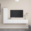 VidaXL Set dulapuri TV, 4 piese, alb, PAL