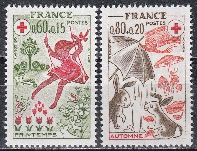 Franta 1975 - Crucea Rosie , MNH