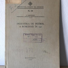 C. Osiceanu - Industria de Petrol a Romaniei in 1937