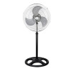 Ventilator cu picior Rosberg, putere 45 W, diametru 30 cm, 3 viteze, inaltime 100 cm, Negru/Gri