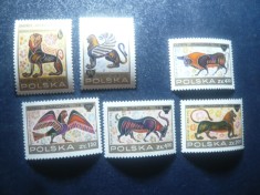 Serie Polonia 1976 - Expozitie - Pictura Korintica , 6 valori foto