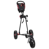 vidaXL Troler de golf Manual Negru 110 x 60 x 132 cm Fier 42033586