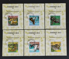 INS.COMORE-ANIMALE RARE-SERIE 6 COLITE D.L. -Obliterate.-ICO 183A foto