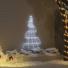 vidaXL Brad de Crăciun LED cu 112 LED Alb rece 182 cm Metal 42018738