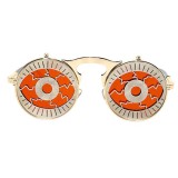 Ochelari de Soare, Zamo&Acirc;&reg;, Flip Flop Electric Fun, Protectie UV400, Model Rotund, Rama Aurie, Lentil