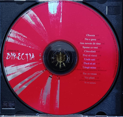 CD audio cu muzica romaneasca ,rock, Directia 5, fără copertă foto