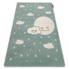 Covor PETIT MOON stele, nori verde, 120x170 cm, Dreptunghi, Polipropilena