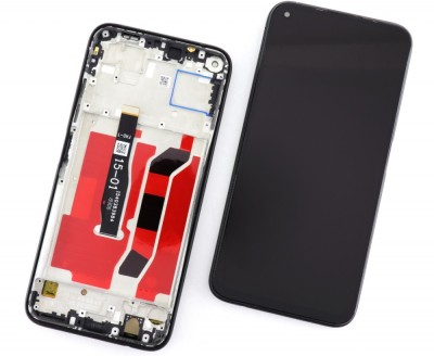 Display Huawei Nova 6 SE cu Rama Black Negru foto