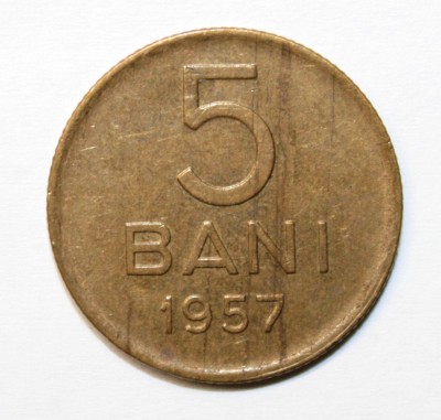 5 BANI 1957 . DETALII EXCELENTE . foto