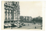 102 - BUCURESTI, Ateneul, Piata Senatului - old postcard, real Photo - used 1935