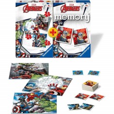 Puzzle si Joc Memory Avengers, 25/36/49 Piese