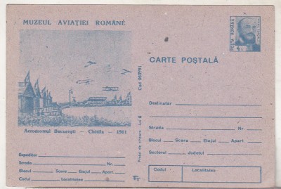 bnk cp Muzeul aviatiei romane - Aerodromul Bucuresti Chitila 1911 - mf foto