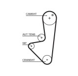 GATES K015575XS PowerGrip&reg; Set curea de distributie